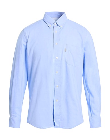 BARBOUR Camicia fantasia Celeste 100% Cotone