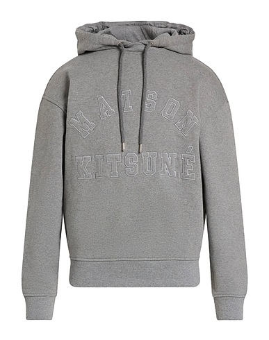 MAISON KITSUNÉ Felpa Grigio chiaro 100% Cotone