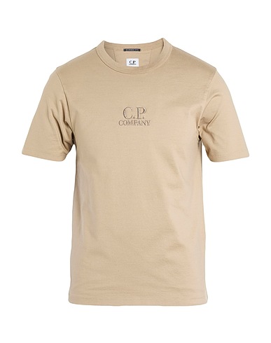 C.P. COMPANY T-shirt Beige 100% Cotone