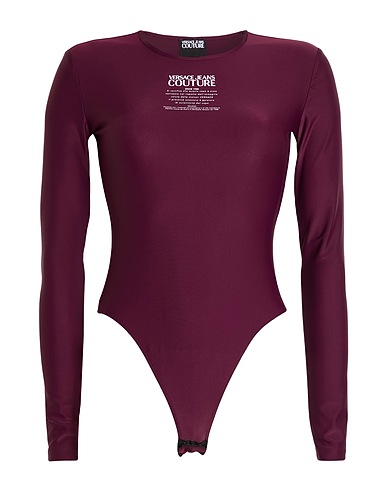 VERSACE JEANS COUTURE TOPS & TEES Plum 80% Polyamide, 20% Elastane