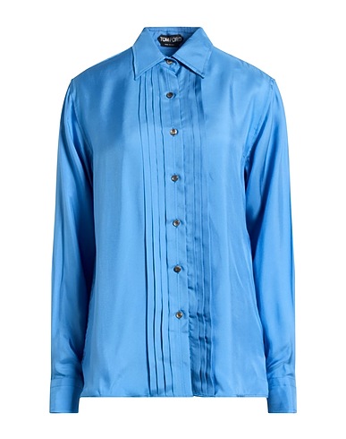 TOM FORD Solid color shirts & blouses 65% Viscose, 35% Silk