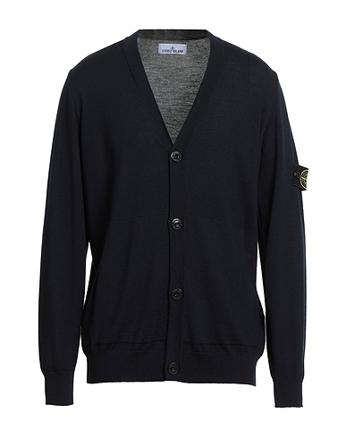 STONE ISLAND Strickjacke Nachtblau 100% Schurwolle