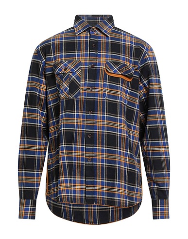 KOIKE Checked shirt Midnight blue 100% Cotton