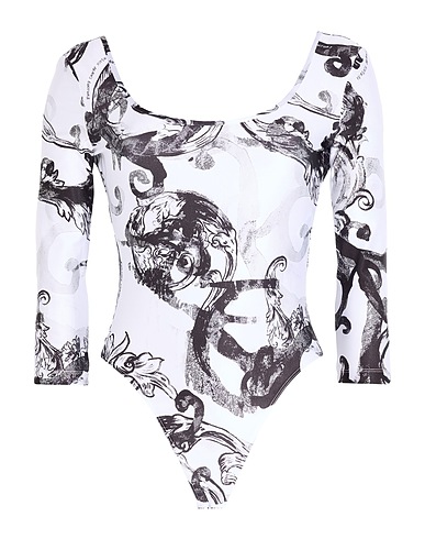 VERSACE JEANS COUTURE TOPS & TEES White 80% Polyester, 20% Elastane
