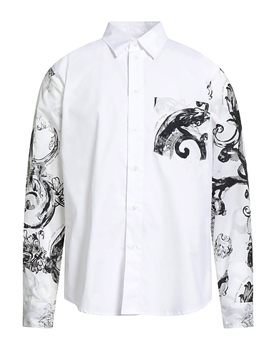 VERSACE JEANS COUTURE Patterned shirt White 100% Cotton