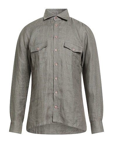 DANDYLIFE by BARBA Linen shirt Military green 100% Linen