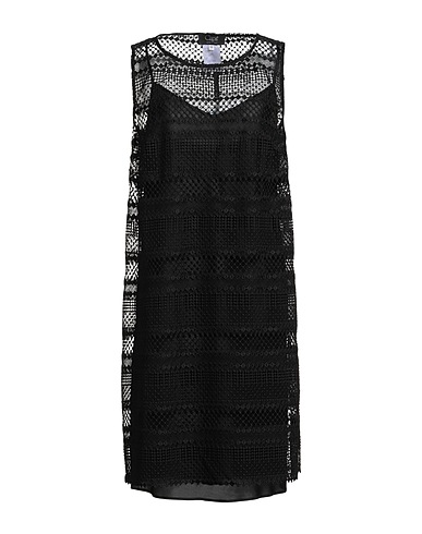 CLIPS Vestito corto Nero 100% Poliestere