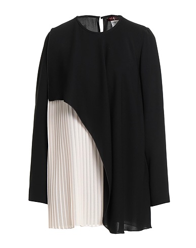 MAX MARA STUDIO Top Black 73% Triacetate, 27% Polyester