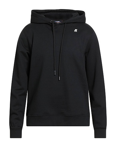K-WAY Hooded track jacket  Black 100% Cotton