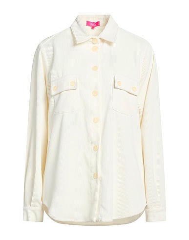 ÉCLÀ Solid colour shirts & blouses Cream 90% Polyester, 8% Nylon, 2% Elastane