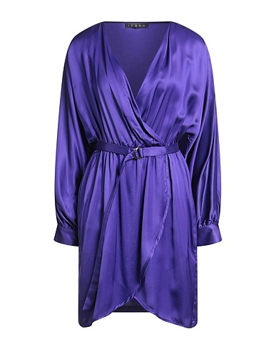 ICONA Vestito corto Viola 100% Viscosa