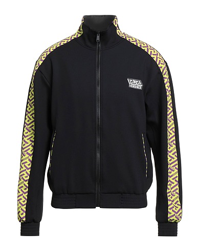 VERSACE Sweatshirt Black 89% Polyamide, 11% Elastane, Polyester