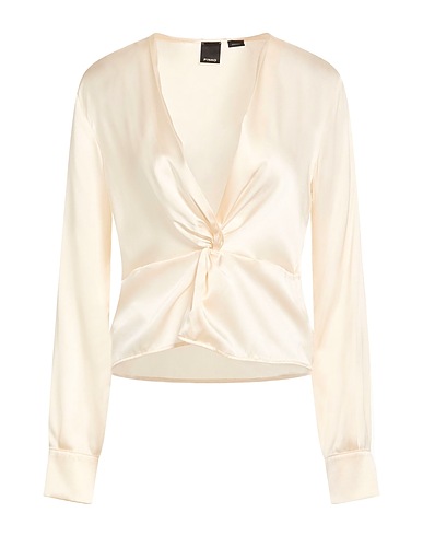 PINKO Top Ivory 96% Silk, 4% Elastane