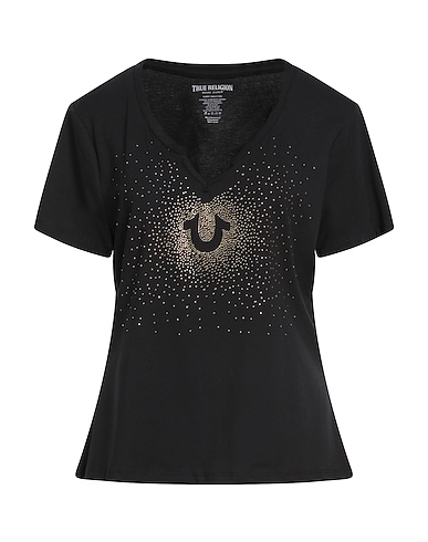 TRUE RELIGION T-shirt 57% Cotton, 38% Polyester, 5% Elastane
