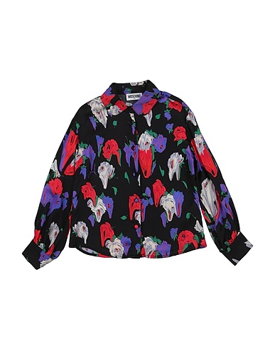 MOSCHINO KID Camicie  e bluse fantasia Nero 100% Viscosa