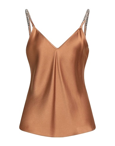 MAX MARA STUDIO Καμισόλ Καμηλό 71% Ασετάτ, 29% Βισκόζη