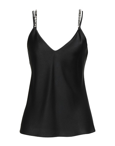 MAX MARA STUDIO Camisole Black 71% Acetate, 29% Viscose