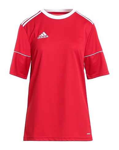 ADIDAS T-shirt Rosso 100% Poliestere riciclato