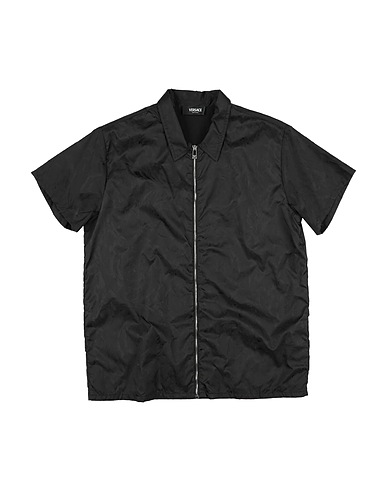 VERSACE YOUNG Patterned shirt Black 100% Polyamide