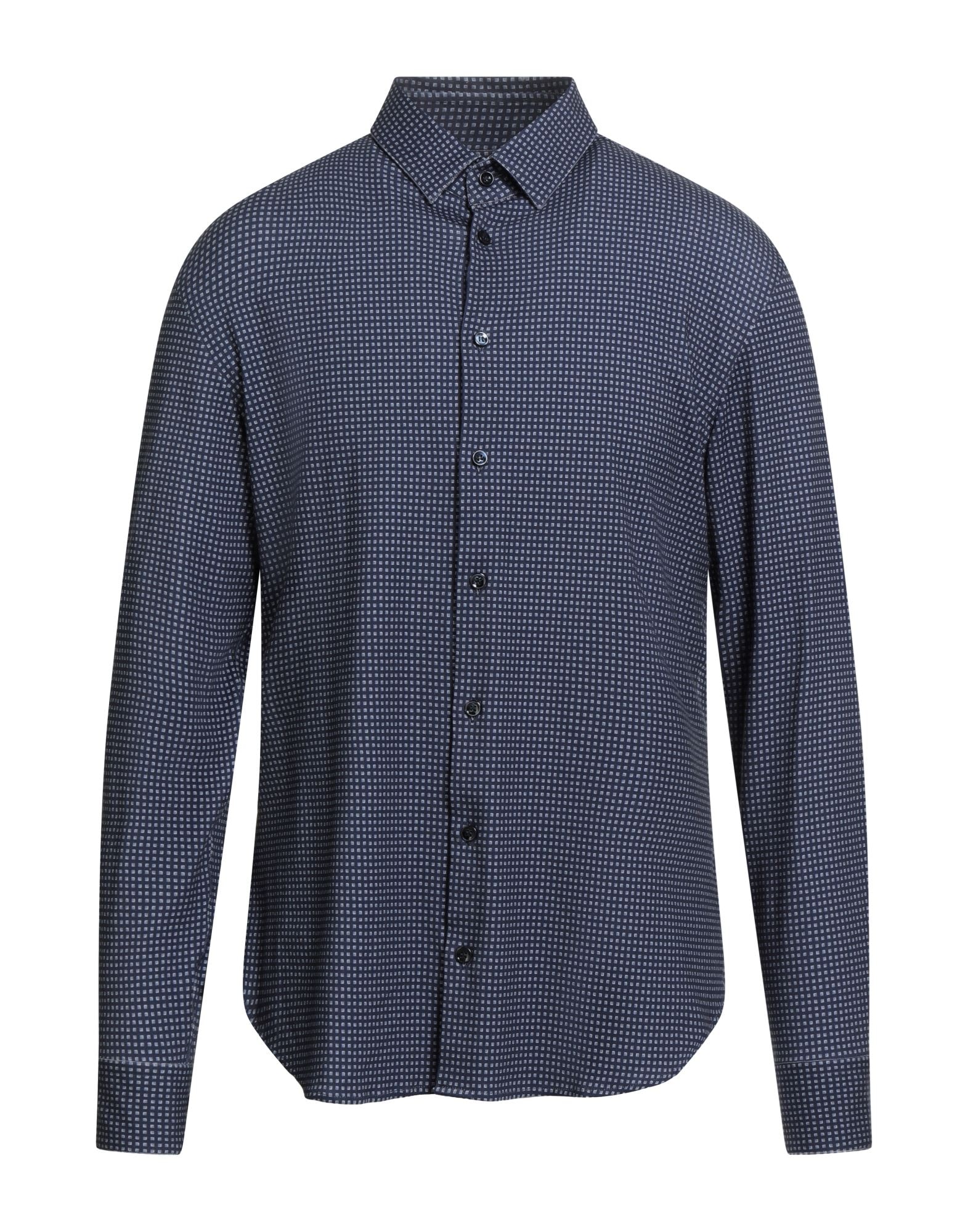 GIORGIO ARMANI シャツ | チェック柄シャツ ブルー メンズ | YOOX