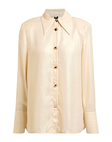 NO SECRETS Solid colour shirts & blouses Cream 96% Polyester, 4% Elastane