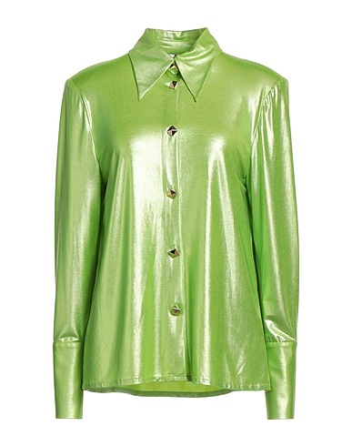 NO SECRETS Solid color shirts & blouses Light green 96% Polyester, 4% Elastane