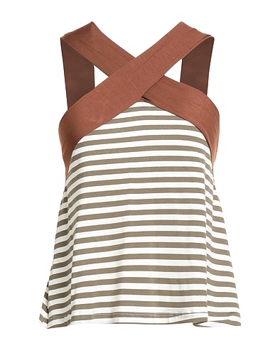 VICOLO Top Military green 95% Viscose, 5% Elastane