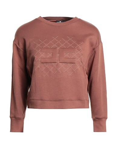ELISABETTA FRANCHI Sweatshirt Chocolate brown 56% Polyamide, 44% Modal