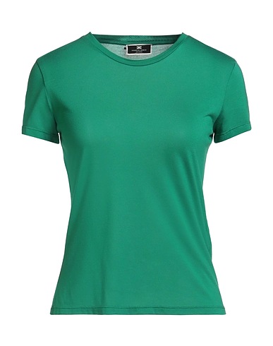 ELISABETTA FRANCHI Basic T-Shirt Green 100% Modal
