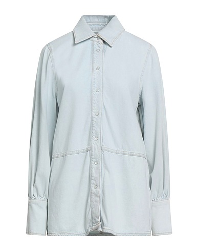 GANNI Denim shirt Blue 60% Organic cotton, 40% Viscose