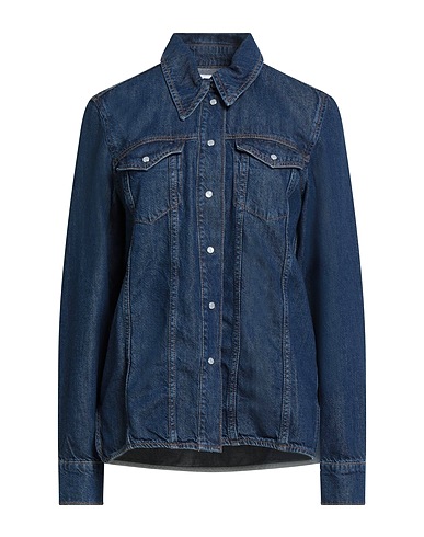 GANNI Camicia di jeans 64% Cotone organico, 36% Lyocell