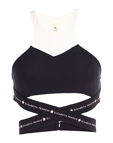 ELISABETTA FRANCHI Top MOVES Black 85% Polyamide, 15% Elastane