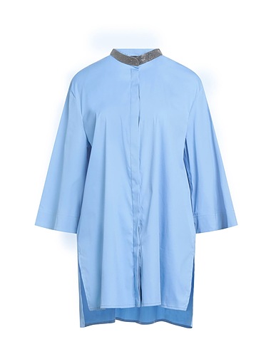 FABIANA FILIPPI Hemden Hellblau 78% Baumwolle, 18% Polyamid, 4% Elastan