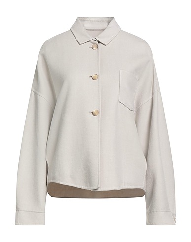 FABIANA FILIPPI Solid color shirts & blouses Light grey 88% Virgin Wool, 10% Silk, 2% Polyamide
