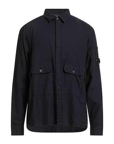 C.P. COMPANY Solid colour shirt Black 100% Cotton