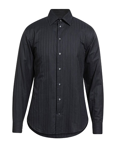 ARMANI COLLEZIONI Striped shirt Black 100% Cotton