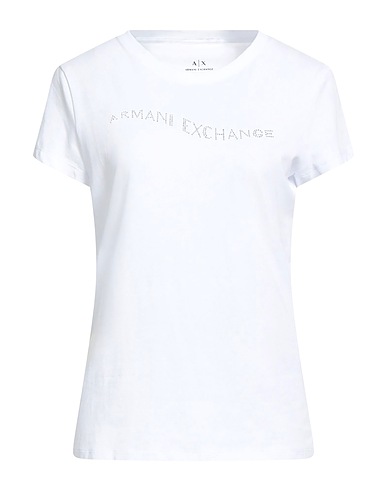 ARMANI EXCHANGE T-shirt White 92% Cotton, 8% Elastane