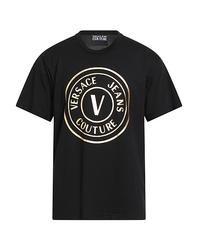VERSACE JEANS COUTURE T-shirt Black 100% Cotton