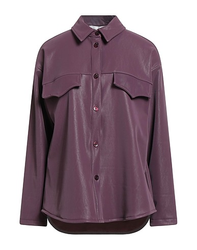 HAVEONE Camicie e bluse tinta unita Prugna 50% Poliestere, 50% Poliuretano