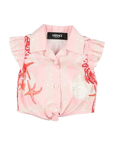VERSACE YOUNG Patterned shirts & blouses Pink 100% Cotton