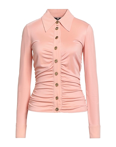 ELISABETTA FRANCHI Solid colour shirts & blouses Pink 96% Viscose, 4% Elastane, Polyester