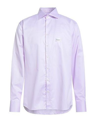 STENSTRÖMS Solid color shirt Lilac 100% Cotton