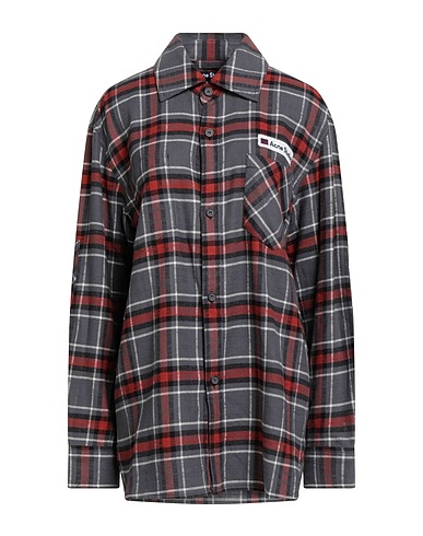 ACNE STUDIOS Checked shirt Grey 100% Cotton