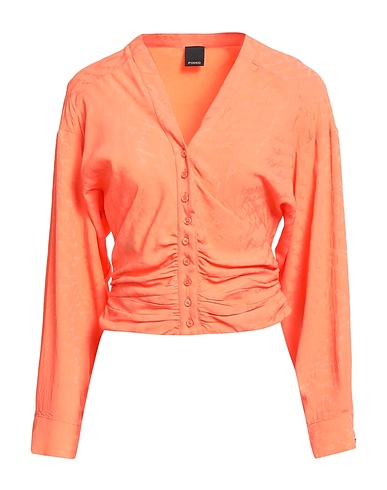 PINKO Solid colour shirts & blouses Salmon pink 69% Acetate, 31% Silk