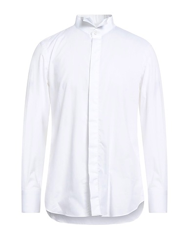 GAI MATTIOLO Solid colour shirt White 100% Cotton
