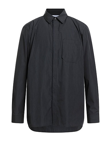 THEORY PROJECT Striped shirt BY LUCAS OSSENDRIJVER Black 75% Cotton, 25% Polyester