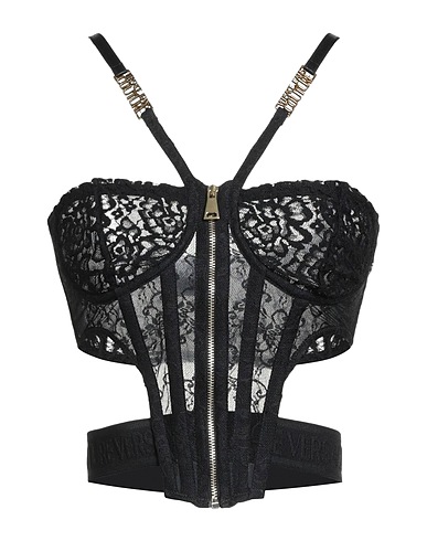 VERSACE JEANS COUTURE Bustier Black 95% Polyamide, 5% Elastane, Polyester