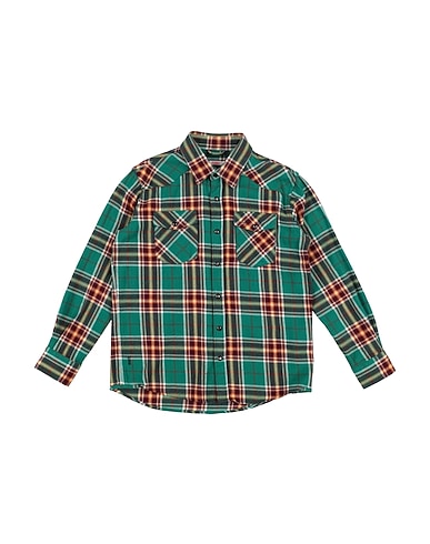 SUN 68 Camicia fantasia Verde petrolio 100% Cotone