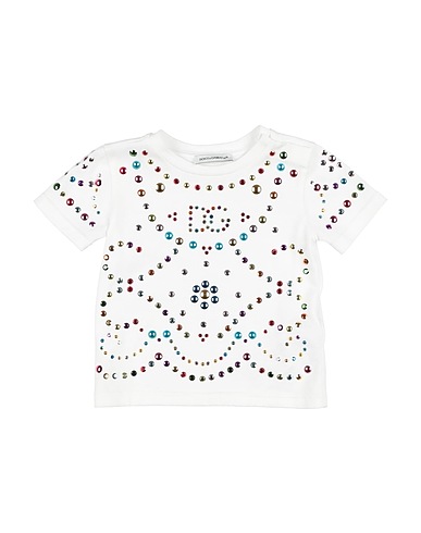 DOLCE&GABBANA T-shirt White 100% Cotton, Aluminium