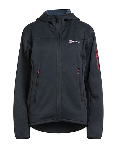 BERGHAUS Hooded track jacket  Black 93% Polyester, 7% Elastane